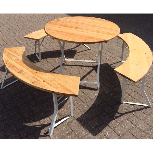 Bierbanken set rond