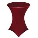 Tafelrok voor statafel 80-85 cm Rood